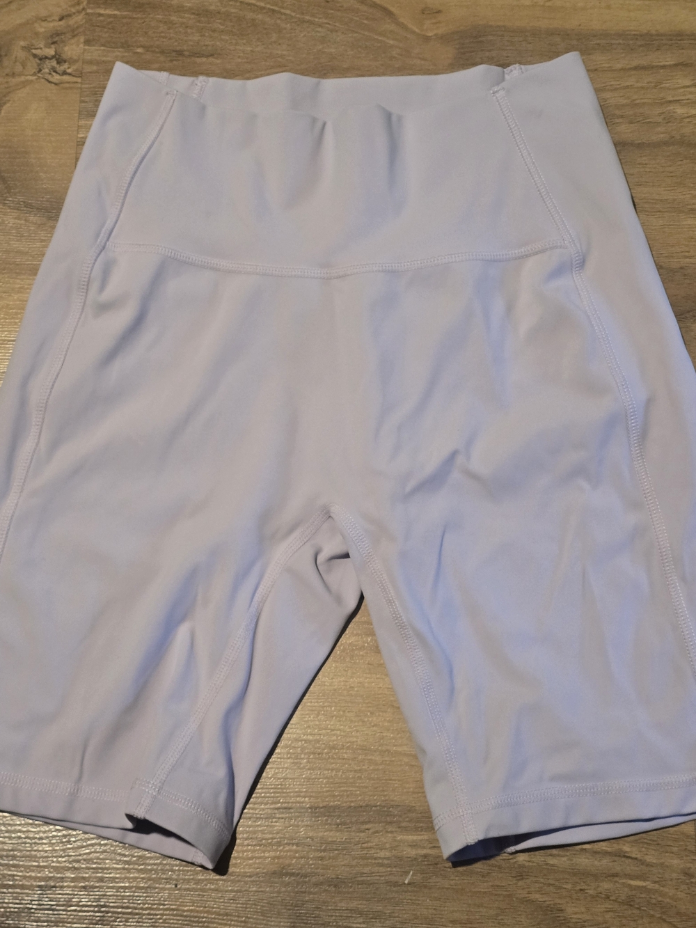 Alphalete Light Lavender High-Waist Bike Shorts